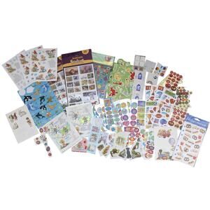 Huge Vintage Modern Sticker Lot Sesame Street Easter Foil Scrapbook Junk Journal